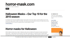 Desktop Screenshot of horror-mask.com